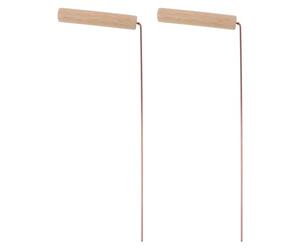 OFFSCH Bacchette da Rabdomante in Ottone 2 Pezzi, Asta di Rilevamento Portatile per Esterni, Strumento di Sonda Leggero per Attività All'aperto e Campeggio