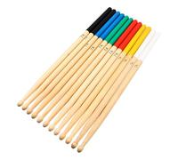 OFFSCH Bacchette Per Batteria in Legno Di Faggio 7a, Colorate, 6 Paia Per Praticare Percussioni, Adatte Per Batteria Acustica Ed Elettronica