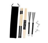 OFFSCH Bacchette Per Batteria Set Di Chiavi Per Accordatura Spazzola Strumento Per Batteria A Percussione Jazz