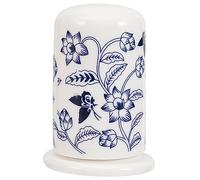 OFFSCH Barattolo Porta Stuzzicadenti in Ceramica Bianca, Contenitore Compatto per Stuzzicadenti e Cotton Fioc, Dispenser Elegante per Uso Domestico e Decorazione Casa e Ristorante