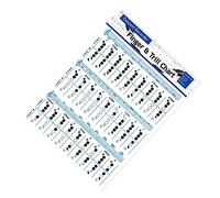 OFFSCH Bass Recorder Chords Finger Chart Per Per Insegnanti e Studenti Flauto Materiali Resistenti Per Ottimale