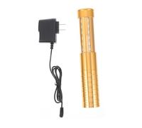 OFFSCH Bastoni LED Luminosi per Feste Batteria al Litio, Bastoncini Luminosi Oro in Metallo, Resistenti, Accessorio per Party e Attività All'aperto Colore Casuale