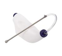 OFFSCH Biberon per Bovini in Acciaio Inox da 4 Litri Manico Doppio, Dispenser per Latte e Farmaci per Vitelli, Agnelli e Capre, Alimentatore per Colostro e Integrazione Alimentare