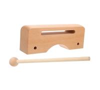 OFFSCH Blocco Ritmico Legno Per Strumento Musicale Didattico Per Percussioni Gioco Ricreativo Sviluppo Creatività e Intelligenza Colore Naturale