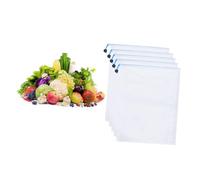 OFFSCH Borsa A Rete Riutilizzabile Per Frutta E Verdura Sacchetto Di Rete Traspirante Con Cordino Blu Per Stoccaggio Alimentare E Organizzazione Giardino