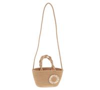 OFFSCH Borsa Estiva all Uncinetto in Corda di Cotone Resistente alle Intemperie, Design a Doppio Uso, Elegante e Femminile, per Brevi Viaggi e Incontri Amichevoli