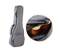 OFFSCH Borsa in Tela Per Strumenti Musicali Come Ukulele e Chitarra Design Zaino e Tracolla Imbottitura Protettiva Grigio