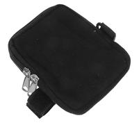 OFFSCH Borsa Porta Bottiglie in Tela Nera Tracolla Regolabile, Tasca Piccola per Accessori, per Escursionismo e Corsa, Adatta a Varie Dimensioni di Borracce