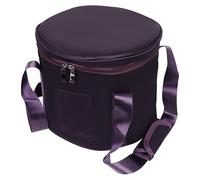 OFFSCH Borsa Porta Ciotola Tibetana in Cristallo Con Cerniera Custodia Portatile Per Meditazione e Chakra Borsa Imbottita Per Campane Tibetane e Oggetti Vari 10 Pollici Viola