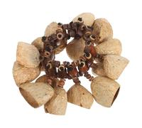 OFFSCH Bracciale Percussionistico Africano in Gusci di Noce Naturale, Shaker Portatile Suono Chiaro e Robusto, Accessorio Artigianale per Danza e Yoga, Leggero e Versatile