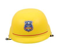 OFFSCH Cappello da Costruzione per Bambini in Abs Giallo, Casco da Lavoro per Gioco di Ruolo Interno e Spazi Esterni, Stimola Creatività e Capacità di Narrazione
