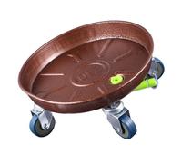 OFFSCH Carrello per Vasi da in Metallo Sposta Vasi per Piante Pesanti con Ruote Design Rotondo Adatto per Uso Ed Esterno