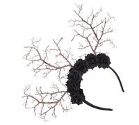 OFFSCH Cerchietto Decorativo Rami Di Albero e Fiori Per Cosplay Accessorio Elegante Per Feste e Servizi Fotografici Scuro Leggero e Confortevole