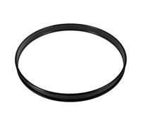 OFFSCH Cerchio Per Grancassa Da 16 Pollici in Metallo Nero, Anello Per Tamburo Per Riparazione e Manutenzione Strumenti a Percussione, Accessorio Rapido Per Batteria in Concerti e Practice