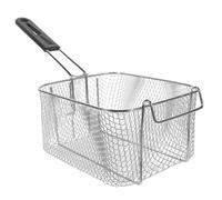 OFFSCH Cestello Per Frittura in Acciaio Inossidabile Con Manico Multifunzione Per Patatine e Alette Di Pollo Capacità e Fini Per Scolare Olio Uniformemente