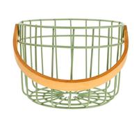 OFFSCH Cestino in Filo Metallico Per Uova Frutta E Verdura Con Manico Cucina Nic Decorazione D'arredo