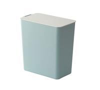 OFFSCH Cestino Per Rifiuti Da Scrivania Mini Con Contenitore in Plastica Pp Blu Dimensioni Compatte 8.7 x 15.5 x 16.2 Cm Per Ufficio e Casa Design Semplice e