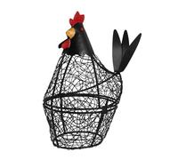 OFFSCH Cestino Per Uova in Ferro A Forma Di Gallina Contenitore Per Uova in Rete Portaoggetti Da Cucina Per Uso Domestico