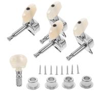 OFFSCH Chiavi Meccaniche Banjo Semi Chiuse Argento Accessori per Accordatura Precisa Sostituzione Robusta per Strumenti Musicali Facili da Installare e Resistenti