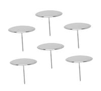 OFFSCH Chiodi per Decorazioni Torta a Forma di Fiore in Acciaio Inox 6 Pezzi, Strumenti per Fiori Unghie e Cupcake, Supporti per Decorare Dolci per Principianti e Casalinghe
