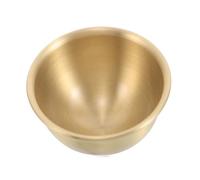 OFFSCH Ciotola Offerta in Ottone Piccola Resistente per Offerte Buddiste e Decorazione Casa Tazza Acqua Rituale con Finitura Liscia e Design Vintage Multiuso per Altare e Meditazione