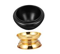 OFFSCH Ciotola Tibetana Per Meditazione Yoga Set Di Ciotole Fatta A Mano Lucidata Molte Volte Liscio E Delicato Design Rimovibile Fondo Stabile E Resistente