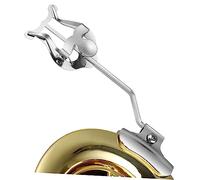 OFFSCH Clip per Spartiti Musicali Argento in Metallo Leggero per Tromba e Trombone, Supporto per Spartito da Marcia per Suonatori in Movimento