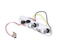 OFFSCH Controllo Per Chitarra Elettrica Cromato Set Pre-cablato Manopole e Ingressi Facile Installare Per e Elettriche