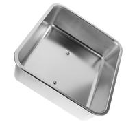 OFFSCH Coperchio Rettangolare in Acciaio Inossidabile per Piastra Copertura Antischizzo per Barbecue e Cucina Occidentale Dome per Sciogliere Formaggio Resistente alle Alte Temperature