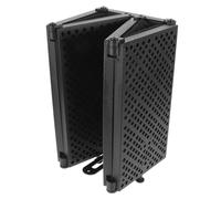 OFFSCH Copertura Insonorizzata per Microfono a Cinque Porte, Schermo Fonoassorbente Pieghevole Leggero Cuscinetto Protettivo, Supporto Tavolo e Struttura Portatile per Registrazioni