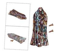 OFFSCH Copertura Per Truss Rod A 2 Fori in Metallo Piastra Di Copertura Del Truss Rod A Guscio Striato Con 2 Viti Inclusa Adatta Per Parti Di Chitarra Elettrica E Basso