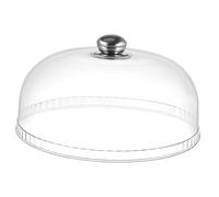 OFFSCH Copertura Trasparente per Torta e Vassoio Snack 25x10 Cm in Plastica Manico, Protezione Alimenti Domestici Antipolvere per Uso Cucina Quotidiano