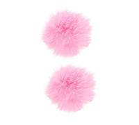 OFFSCH Coperture per Microfono Antivento in Peluche Rosa 2 Pezzi, Manicotti Protettivi per Microfono Ktv, Accessori Pratici per Registrazioni, Sale Riunioni e Palchi