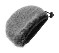 OFFSCH Coprimicrofono Peluche Con Corda Parabrezza Antivento Per Microfoni Accessorio Per Registrazione Audio Facile Da Installare e Protegge Da Rumori e Polvere