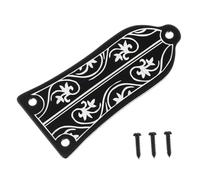 OFFSCH Cover Truss Rod Nero Con Motivo Floreale Per Chitarra Elettrica Resistente Con Viti Facile Da Installare Compatibile Con Custodia e Corpo Chitarra