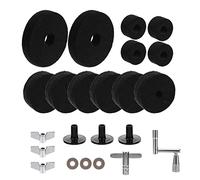 OFFSCH Cuscinetto in Tessuto Antiscivolo Per Batteria Accessori Professionali Per Percussioni Gadget Pratico Per Sostituire Cuscinetti Vecchi o Danneggiati Per Batteria e Riposto in Borsa