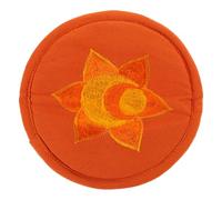 OFFSCH Cuscino Per Ciotola Sonora Buddista Ricamato Pad Per Meditazione Con Design Artistico Misura Media Colore Arancione Per Stabilizzare Ciotole Da Suono e Creare Atmosfera Spirituale
