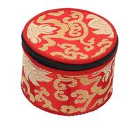 OFFSCH Custodia per Campane Tibetane in Cotone Chiusura a Zip, Morbida e Pratica, Protegge la Ciotola e Si Usa come Tappetino per Meditazione Colore Casuale