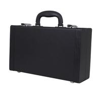 OFFSCH Custodia per Clarinetto in Pelle Nera Imbottita Resistente Agli Urti con Impugnatura Comoda, Scatola Portatile Semplice ed Elegante con Quattro Chiodi Inferiori