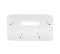 OFFSCH Dispenser Portapiatti in Acrilico Trasparente da 7-12 Pollici per Piatti Quadrati e Rotondi, Supporto Impilatore Salvaspazio per Cucina, Armadietti e Picnic, Organizer per Piatti