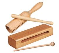 OFFSCH Educazione Musicale Ritmica 2 Set Di Strumenti A Percussione A Tubo Portatili Con Blocchi Di Legno Sicuri Per Ragazzi E Ragazze