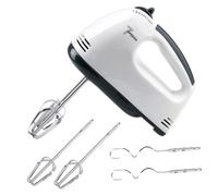 OFFSCH Elettrico Immersione Sbattitore Per Uova Mani Potente e Efficiente Utensile Da Cucina Facile Da Pulire Per Mescolare Uova Latte Insalate e Altri Alimenti Bianco