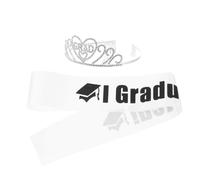 OFFSCH Fasce Per Laurea 2021 E Corone Glitterate Per Donne Set Di Accessori Per Chioma Pettine Facile Da Indossare E Fissare Per Cerimonie Di Laurea E Feste Da Ballo