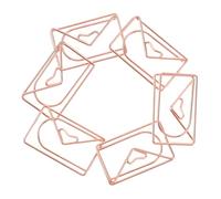 OFFSCH Fermagli per Buste Grandi 28mm 20 Pezzi in Metallo Rosa Oro, Graffette Creative Resistenti per Ufficio, Segnalibri e Organizzazione Documenti