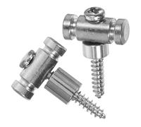 OFFSCH Fermaporta Corde per Chitarra Elettrica Ferma Corde in Ferro Argento 2 Pezzi per Testata
