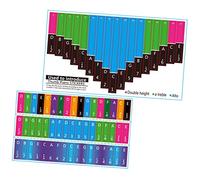 OFFSCH Fogli Adesivi Per Note Kalimba Adesivi Per Scale Musicali Per Principianti Realizzati Materiale Sicuro E Affidabile Durevoli E Colori Brillanti