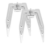 OFFSCH Forchette Rotanti Per Pollo e Tacchino in Acciaio Inox 2 Pezzi, Accessori Per Forno e Barbecue Domestico, Utensili Per Grigliate e Friggitrice Ad Aria, Stabile e Durevole Per Arrosti Interi