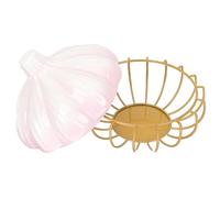 OFFSCH Fruttiera Forma Di Aglio Contenitore Per Aglio Tradizionale Cestino Per Uova Per Uso Domestico Comodo Per Cucina Accessorio Da Cucina Per Conservare Verdure e Snack