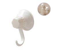 OFFSCH Ganci a Ventosa Appendini senza Fori in Plastica Bianca per Cucina e Bagno ad Alta Resistenza per Metallo e Specchi, per Viaggi