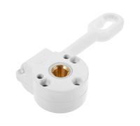 OFFSCH Ingranaggio a Vite senza Fine per Tende da Sole Esterne, Parte in Lega di Alluminio Bianca, Supporto Resistente al Vento per Riparo da Pioggia e Sole, Accessorio per Manovella